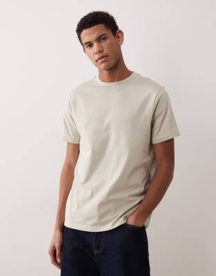 Asos Design Essentials Crew Neck T-shirt In Neutral