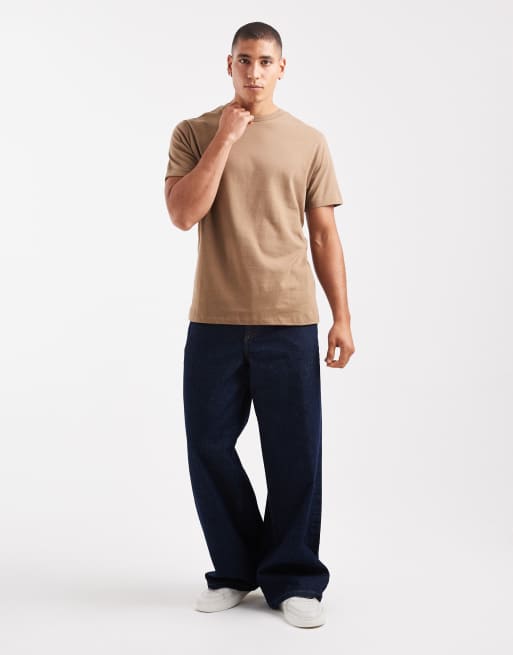 ASOS DESIGN Essentials crew neck t-shirt in brown, 2 of 5