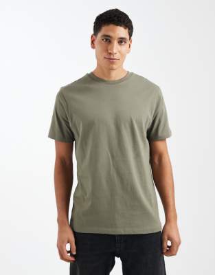 Asos Design Essentials Crew Neck T-shirt In Gray