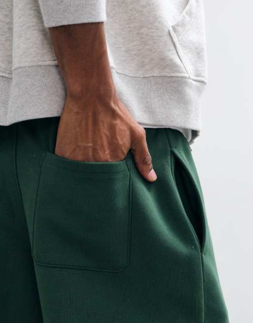 ASOS DESIGN essentials cuffed jogger in dark green - DGREEN, 3 of 9
