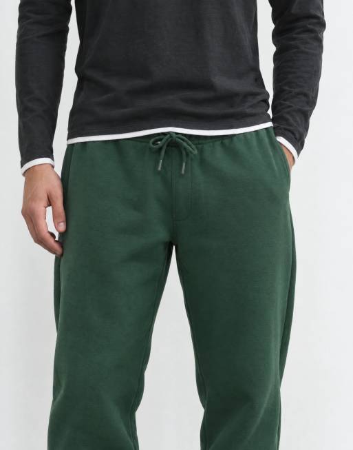 ASOS DESIGN essentials cuffed jogger in dark green - DGREEN, 6 of 9