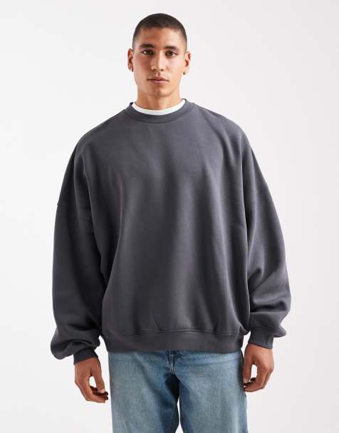 ASOS DESIGN - Essentials - Ekstremt oversized koksgrå sweatshirt - view 1