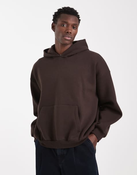 ASOS DESIGN - Essentials - Extreem oversized hoodie in bruin - view 1