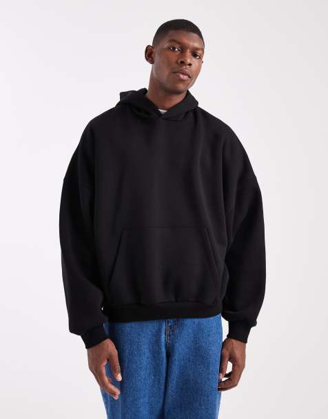 ASOS DESIGN essentials extreme oversized hoodie in black - view 1