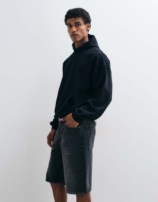 ASOS DESIGN essentials extreme oversized hoodie in black, 5 of 5