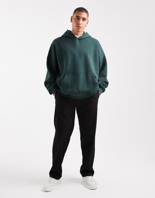 ASOS DESIGN essentials extreme oversized hoodie in green, 2 of 5