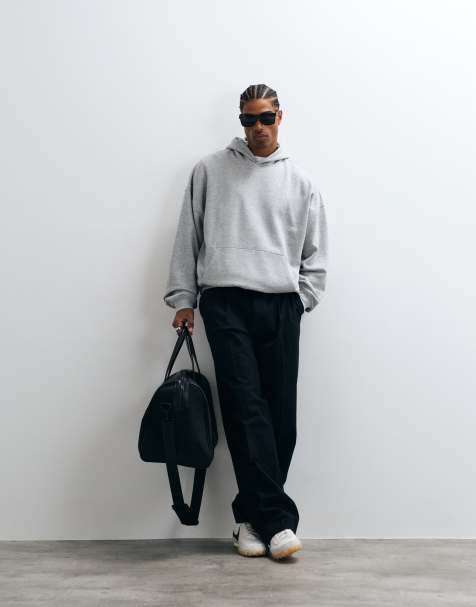 ASOS DESIGN essentials extreme oversized hoodie in grey marl - view 1