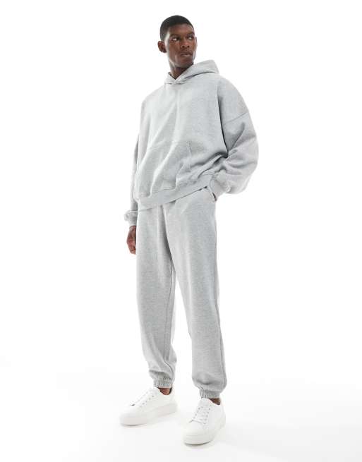 ASOS DESIGN essential extreme oversized hoodie in grey marl