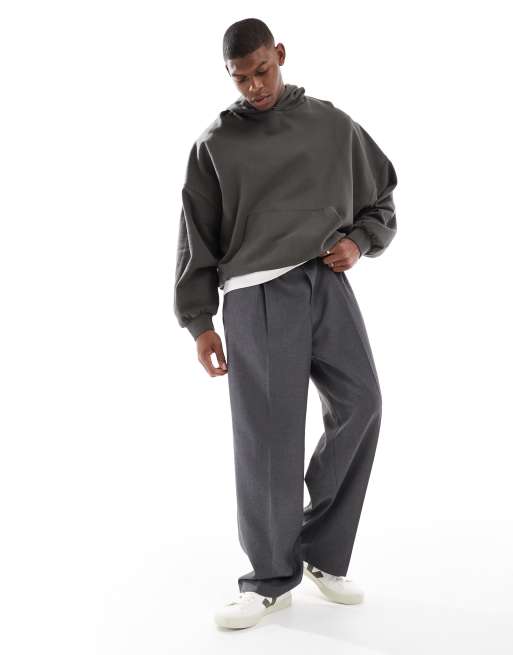 ASOS DESIGN essentials extreme oversized hoodie in khaki | ASOS