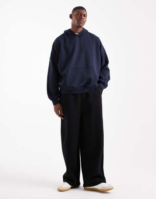 ASOS DESIGN essentials extreme oversized hoodie in navy
