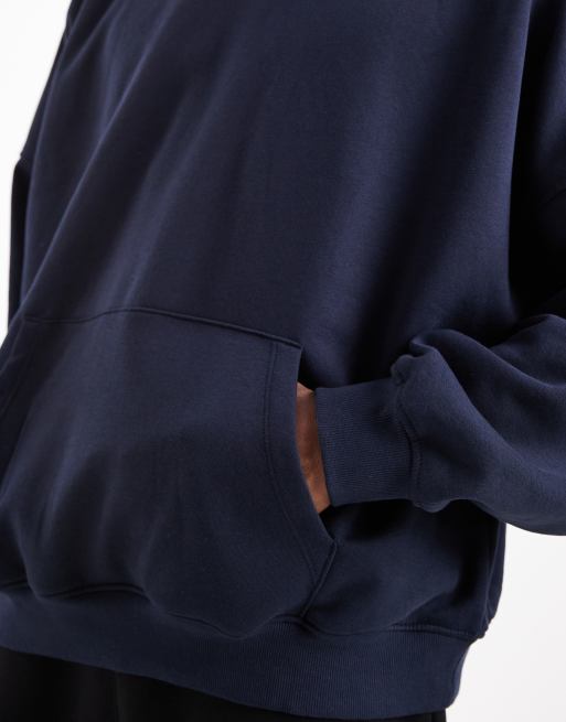 ASOS DESIGN essentials extreme oversized hoodie in navy