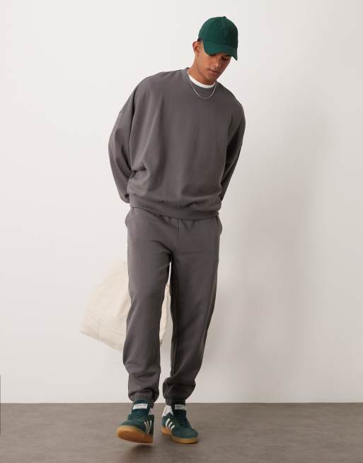 ASOS DESIGN essentials extreme oversized sweatshirt in charcoal | ASOS