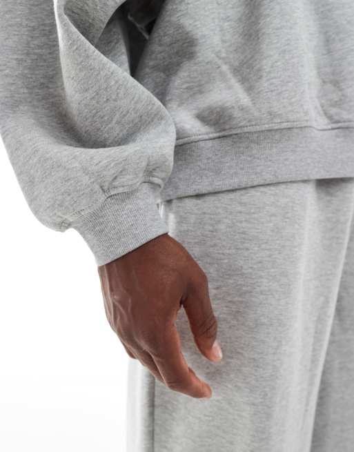 ASOS DESIGN essentials extreme oversized sweatshirt in grey marl, 3 of 5