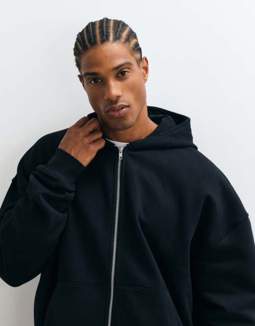 ASOS DESIGN essentials extreme oversized zip through hoodie, 3 of 5