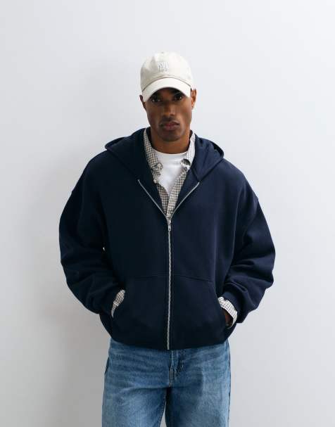 ASOS DESIGN essentials extreme oversized zip through hoodie - view 1