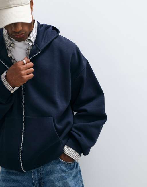 ASOS DESIGN essentials extreme oversized zip through hoodie, 2 of 5