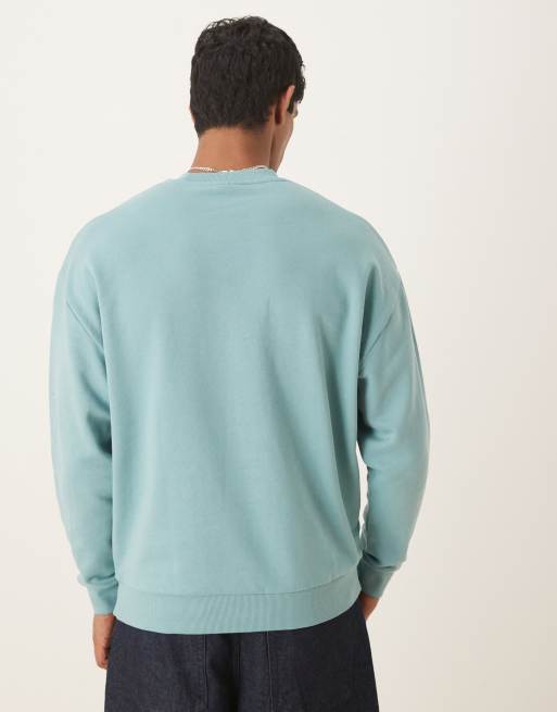 ASOS DESIGN - Essentials - Felpa comoda blu, 3 di 5