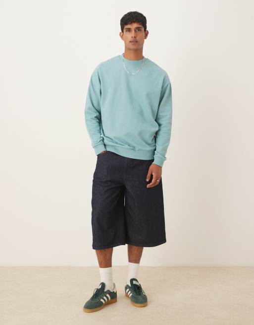 ASOS DESIGN - Essentials - Felpa comoda blu, 4 di 5