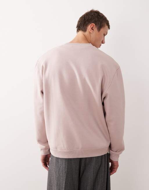 ASOS DESIGN - Essentials - Felpa rosa chiaro, 3 di 5