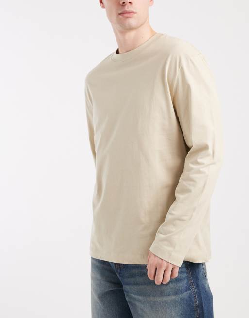 ASOS DESIGN – Essentials – Flerfärgade, långärmade t-shirts med avslappnad passform, 3-pack, 2 av 5