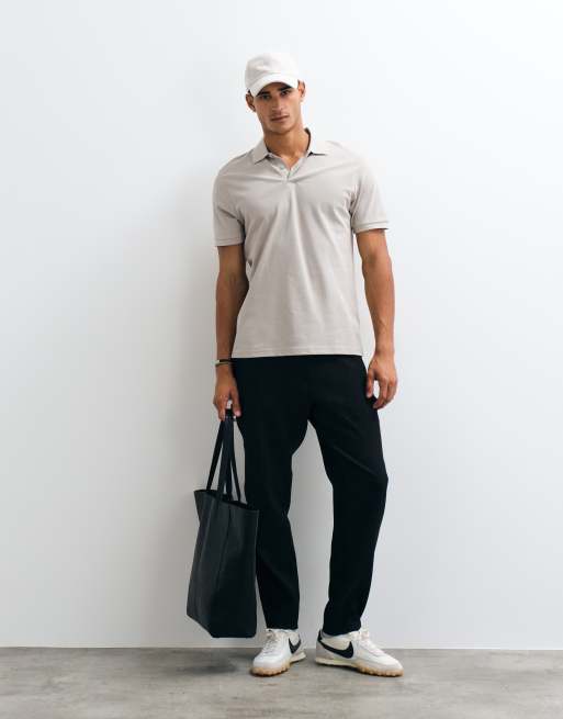 ASOS DESIGN – Essentials – Grå pikétröja i regular fit, 2 av 5