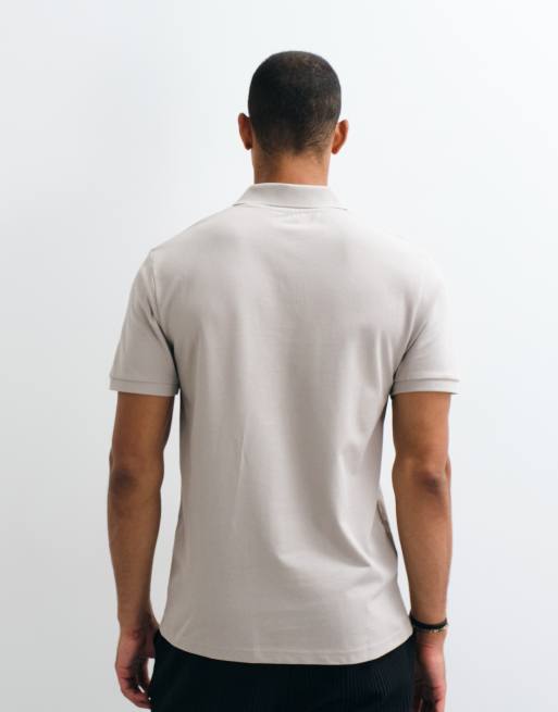ASOS DESIGN – Essentials – Grå pikétröja i regular fit, 4 av 5