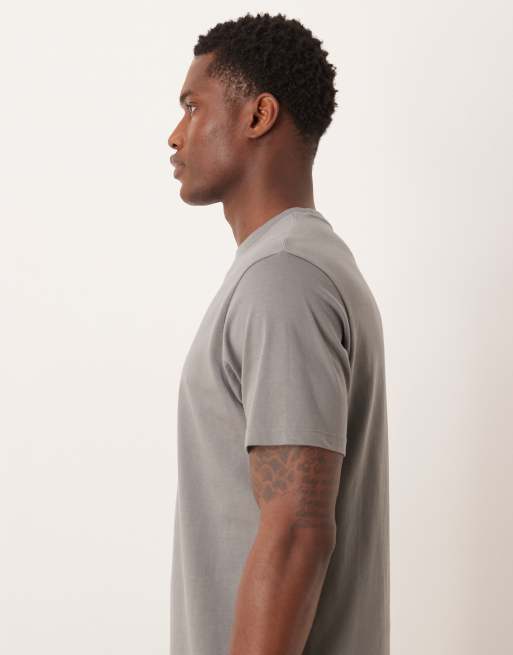 ASOS DESIGN – Essentials – Grå t-shirt i regular fit, 4 av 5