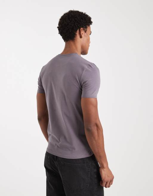 ASOS DESIGN - Essentials - Grå tætsiddende T-shirt, 3 af 5