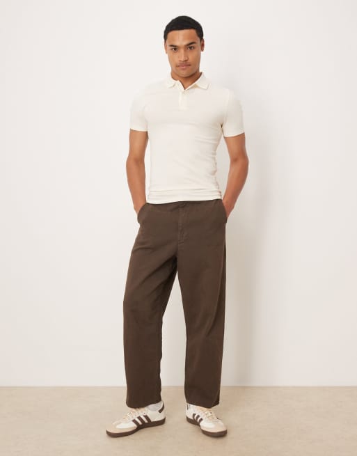 ASOS DESIGN – Essentials – Gräddvit pikétröja i muscle fit , 2 av 5