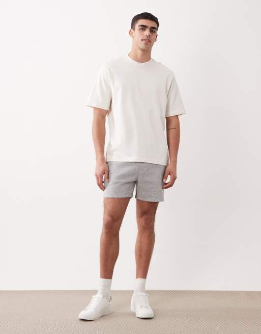 ASOS DESIGN – Essentials – Gråmelerade jersey-shorts med smal passform, 2 av 5
