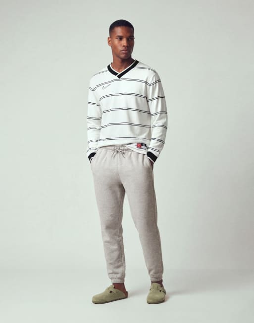 ASOS DESIGN – Essentials – Gråmelerade, smala mjukisbyxor , 10 av 12