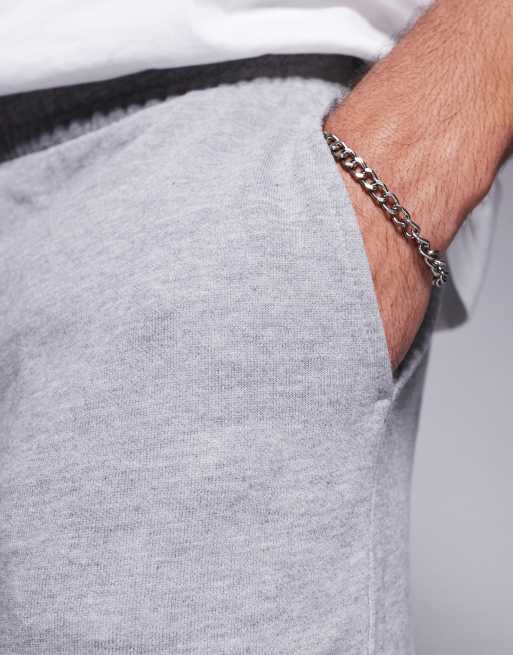 ASOS DESIGN - Essentials - Gråmelerede joggingbukser med vide ben , 4 af 5