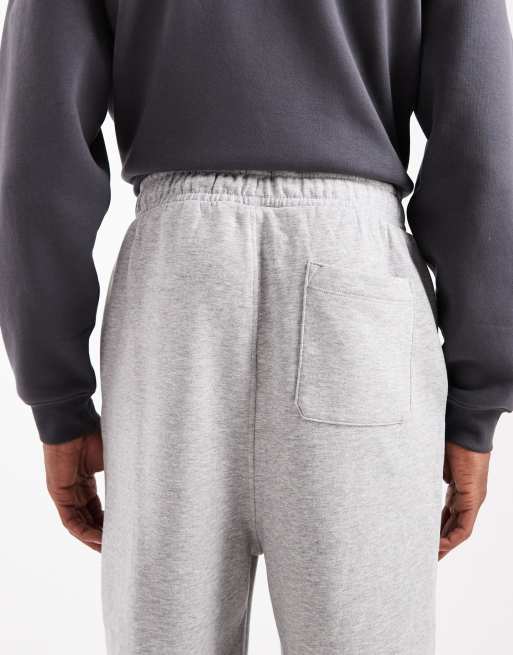ASOS DESIGN - Essentials - Gråmelerede joggingbukser med vide ben  , 5 af 5