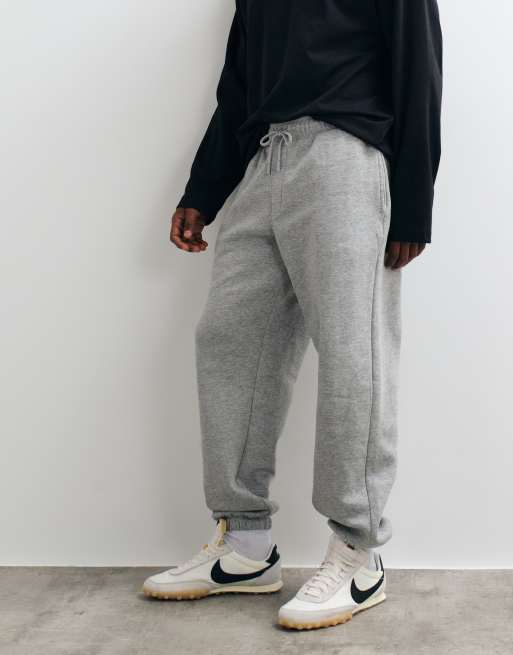 ASOS DESIGN - Essentials - Gråmelerede oversized joggingbukser, 2 af 5