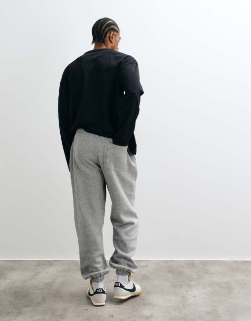 ASOS DESIGN - Essentials - Gråmelerede oversized joggingbukser, 3 af 5
