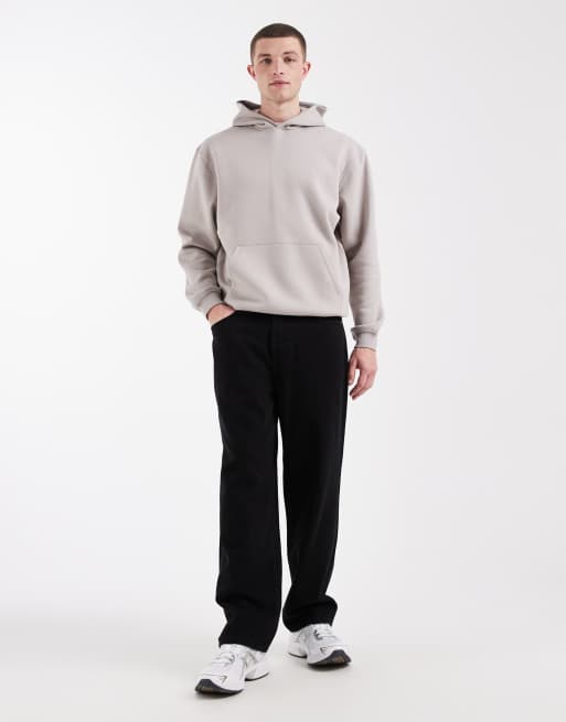 ASOS DESIGN - Essentials - Gråmeleret hættetrøje med afslappet pasform, 2 af 5