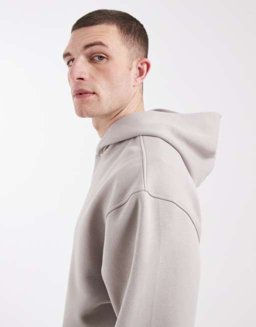 ASOS DESIGN - Essentials - Gråmeleret hættetrøje med afslappet pasform, 4 af 5
