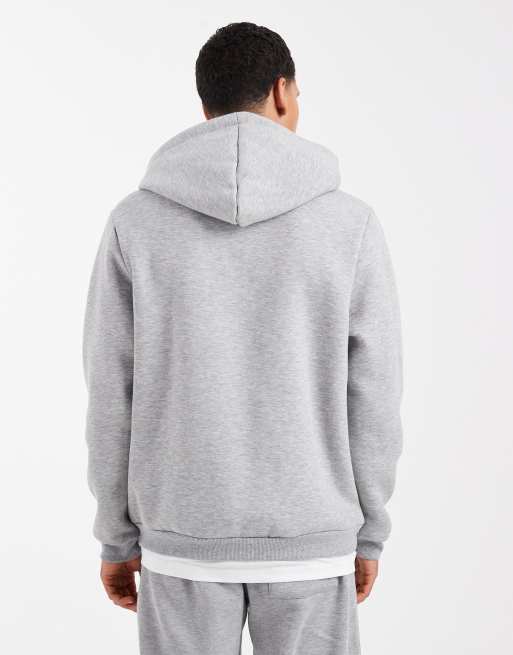 ASOS DESIGN - Essentials - Gråmeleret hættetrøje, 3 af 5