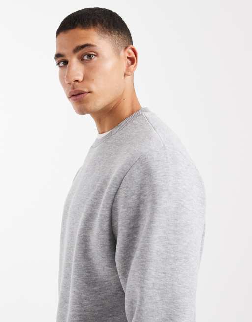 ASOS DESIGN - Essentials - Gråmeleret sweatshirt, 4 af 5