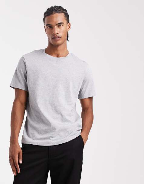 ASOS DESIGN - Essentials - Gråmeleret T-shirt med rund hals - view 1