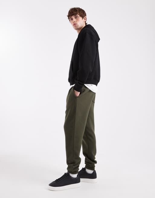 ASOS DESIGN - Essentials - Grønne tapered joggingbukser , 3 af 5