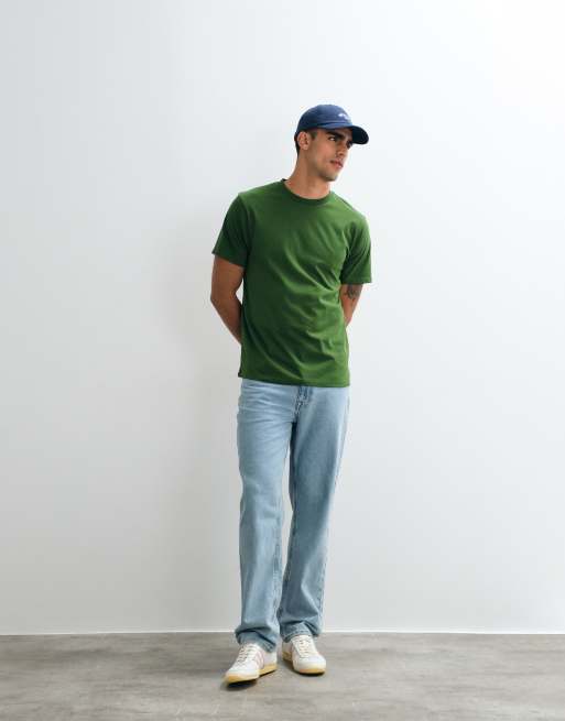ASOS DESIGN – Essentials – Grön t-shirt i regular fit, 2 av 5