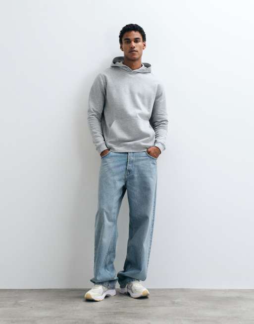 ASOS DESIGN essentials hoodie in grey marl, 2 of 5