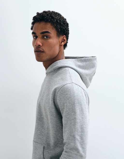 ASOS DESIGN essentials hoodie in grey marl, 3 of 5