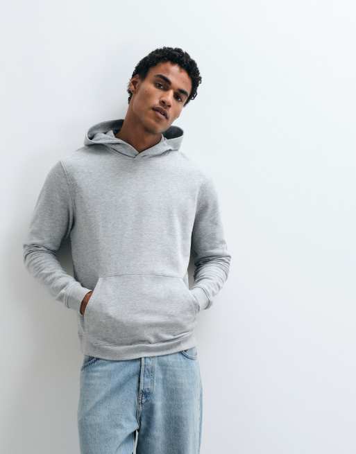 ASOS DESIGN essentials hoodie in grey marl, 5 of 5