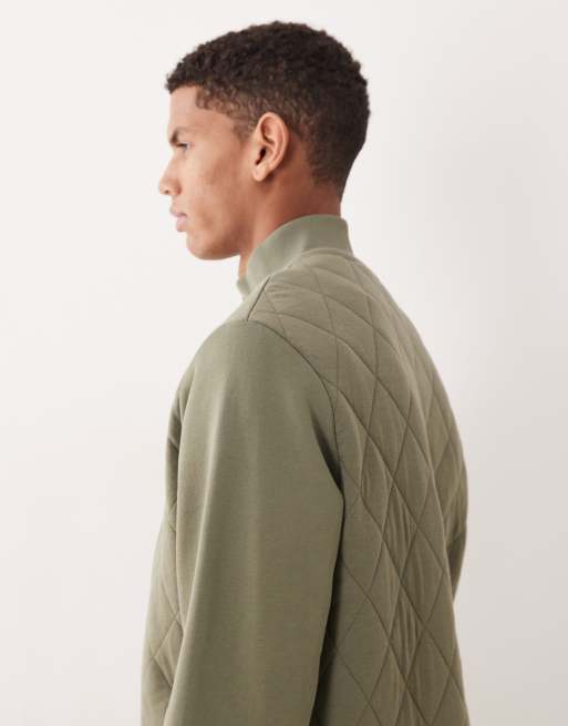ASOS DESIGN - Essentials - Jack met rits en opstaande boord in donkergroen , 4 van 5