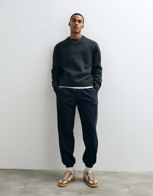 ASOS DESIGN essentials jogger à bas resserrés bleu marine, 2 de 5