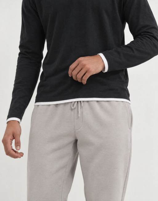 ASOS DESIGN essentials jogger ze ściągaczami w jasnobeżowym kolorze - stone, 8 z 10