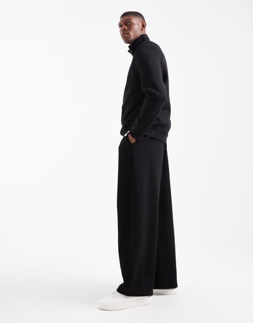 ASOS DESIGN - Essentials - Joggers a fondo ampio neri , 3 di 5