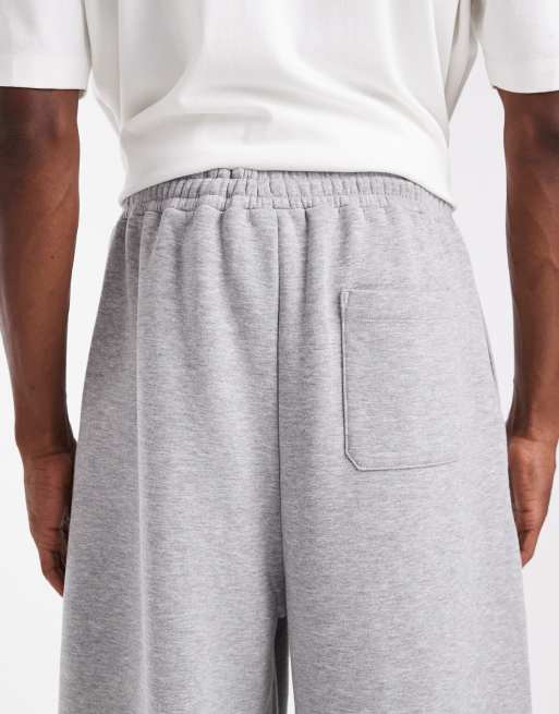 ASOS DESIGN – Essentials – Joggersy o luźnym kroju w szarym melanżowym kolorze, 4 z 5